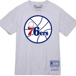 Mitchell & Ness T-Shirts & Tops-Basic Logo 2 Tee Philadelphia 76Ers