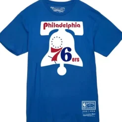 Mitchell & Ness T-Shirts & Tops-Basic Logo 1 Tee Philadelphia 76Ers