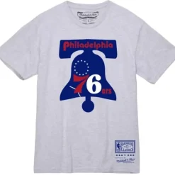 Mitchell & Ness T-Shirts & Tops-Basic Logo 1 Tee Philadelphia 76Ers