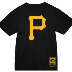 Mitchell & Ness T-Shirts & Tops-Basic Logo 2 Tee Pittsburgh Pirates