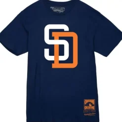Mitchell & Ness T-Shirts & Tops-Basic Logo 2 Tee San Diego Padres