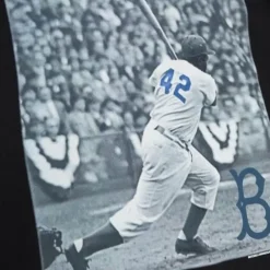 Mitchell & Ness T-Shirts & Tops-Batter Up Ls Tee Brooklyn Dodgers Jackie Robinson