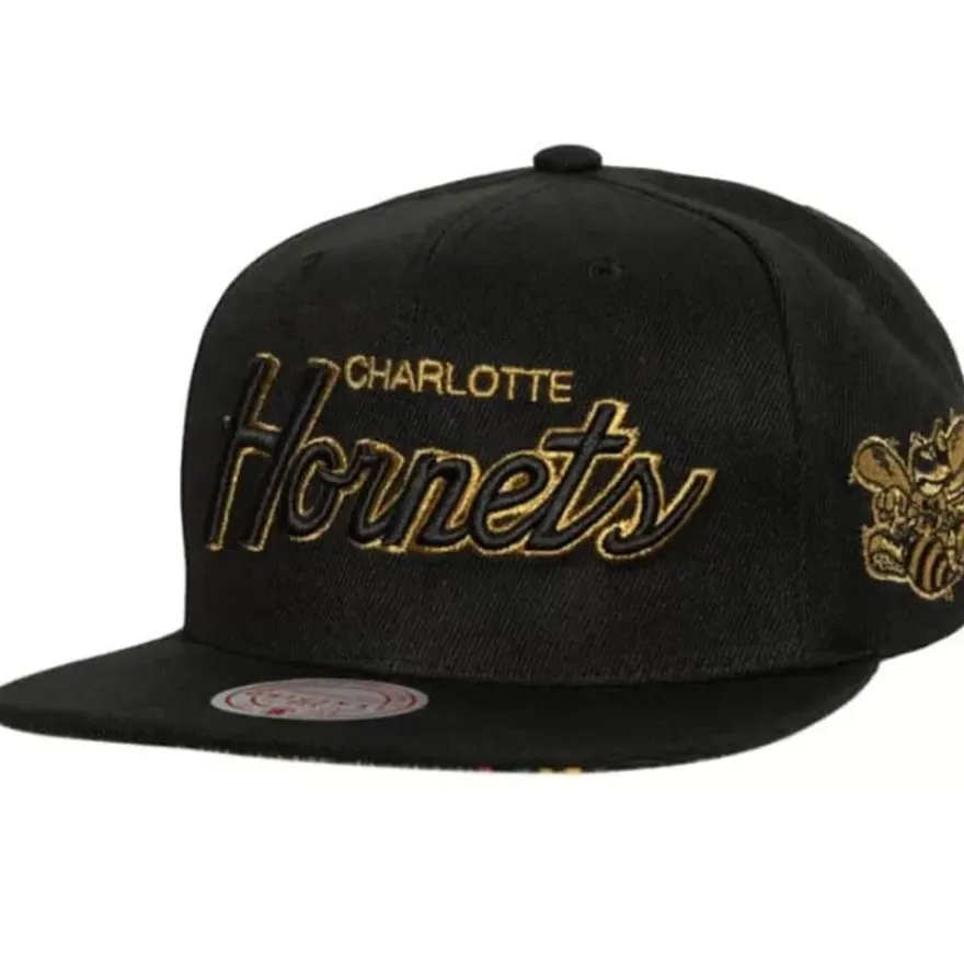 Mitchell & Ness Snapback-Bhm Script Snapback Hwc Charlotte Hornets