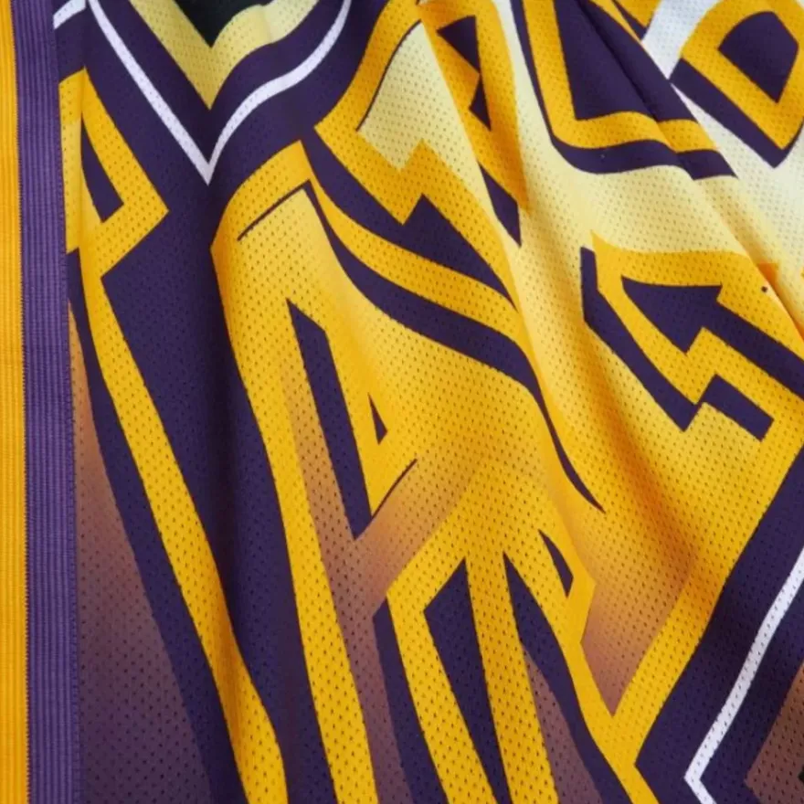 Mitchell & Ness Shorts-Big Face 7.0 Fashion Shorts Los Angeles Lakers