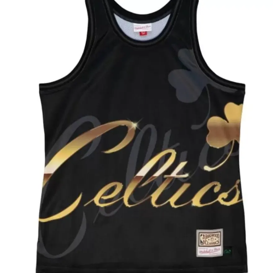 Mitchell & Ness T-Shirts & Tops-Big Face 4.0 Fashion Tank Boston Celtics