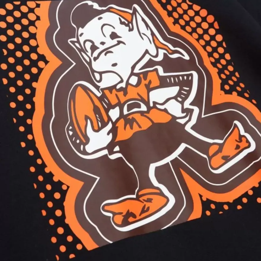 Mitchell & Ness Hoodies & Sweatshirts-Big Face 7.0 Hoodie Cleveland Browns