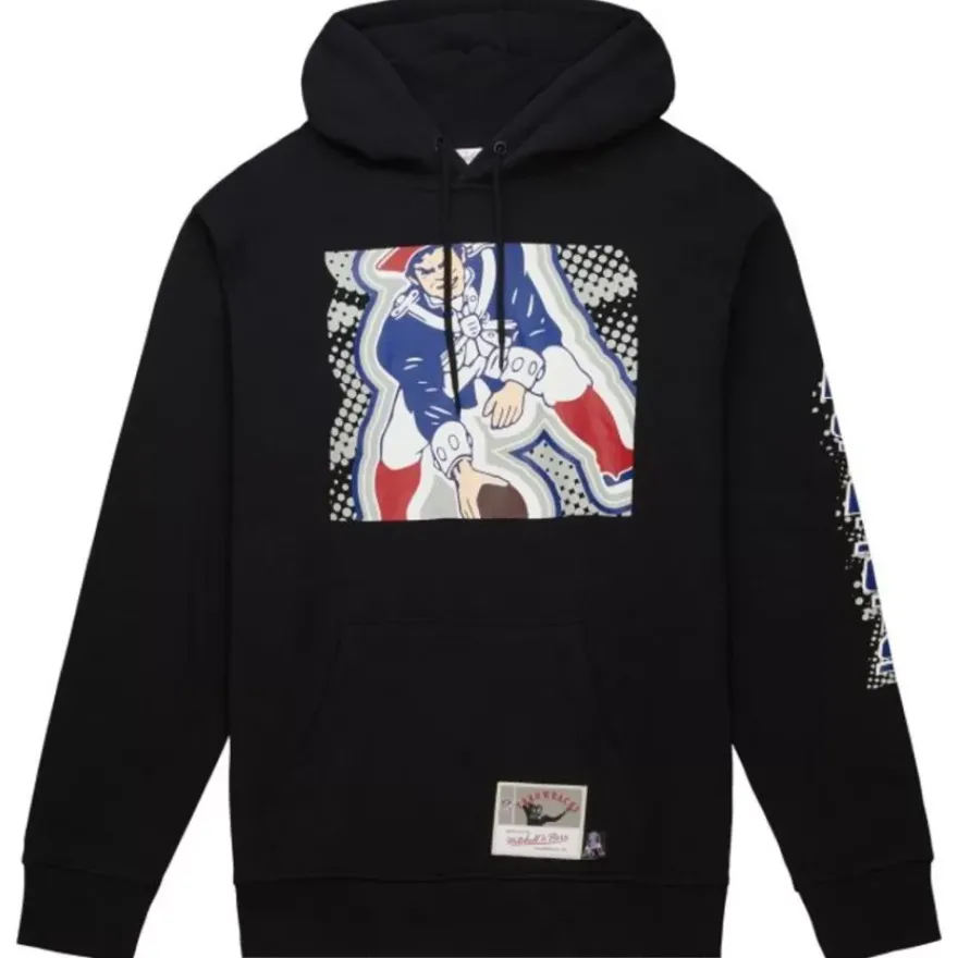 Mitchell & Ness Hoodies & Sweatshirts-Big Face 7.0 Hoodie New England Patriots