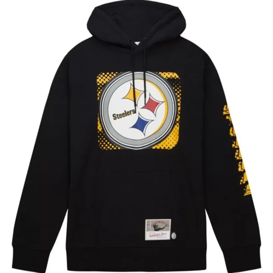 Mitchell & Ness Hoodies & Sweatshirts-Big Face 7.0 Hoodie Pittsburgh Steelers