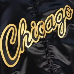 Mitchell & Ness Jackets & Outerwear-Big Face 4.0 Satin Jacket Chicago Bulls