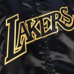 Mitchell & Ness Jackets & Outerwear-Big Face 4.0 Satin Jacket Los Angeles Lakers