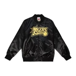 Mitchell & Ness Jackets & Outerwear-Big Face 4.0 Satin Jacket Philadelphia 76Ers