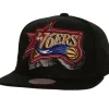 Mitchell & Ness Snapback-Big Face 7.0 Snapback Hwc Philadelphia 76Ers