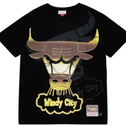 Mitchell & Ness T-Shirts & Tops-Big Face 4.0 Ss Tee Chicago Bulls