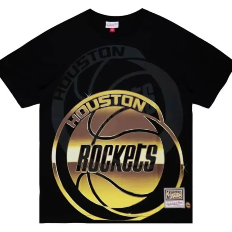 Mitchell & Ness T-Shirts & Tops-Big Face 4.0 Ss Tee Houston Rockets