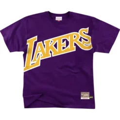 Mitchell & Ness T-Shirts & Tops-Big Face 2.0 Ss Tee Los Angeles Lakers