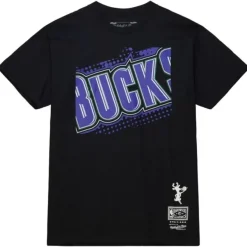 Mitchell & Ness T-Shirts & Tops-Big Face 7.0 Ss Tee Milwaukee Bucks