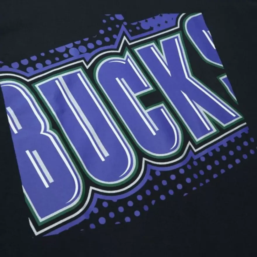 Mitchell & Ness T-Shirts & Tops-Big Face 7.0 Ss Tee Milwaukee Bucks