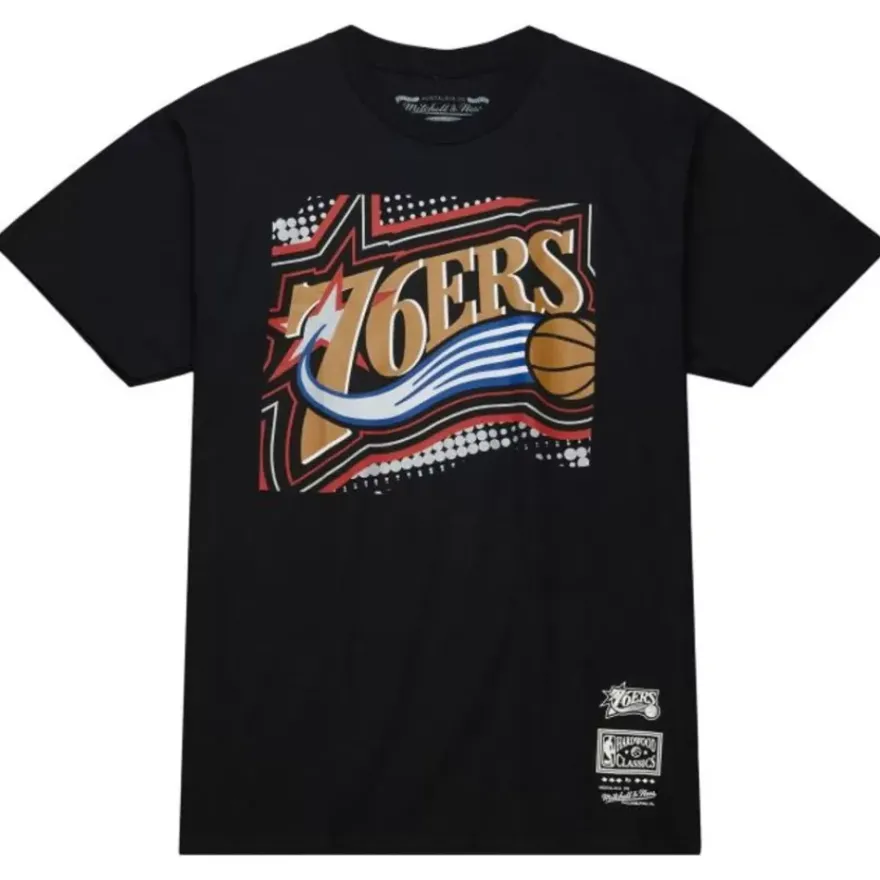Mitchell & Ness T-Shirts & Tops-Big Face 7.0 Ss Tee Philadelphia 76Ers