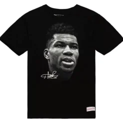 Mitchell & Ness T-Shirts & Tops-Big Face B/W Tee Players Association - Nba Giannis Antetokounmpo