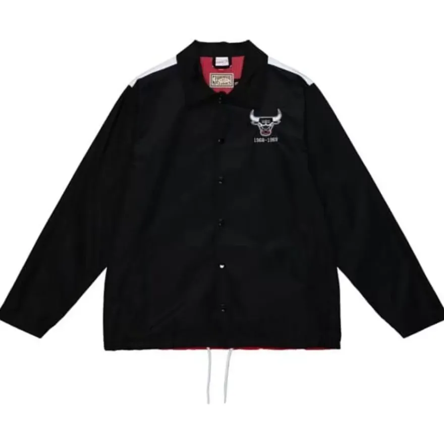Mitchell & Ness Jackets & Outerwear-Big Face Coaches Jacket 5.0 Chicago Bulls