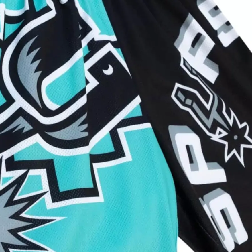 Mitchell & Ness Shorts-Big Face Fashion Shorts 5.0 San Antonio Spurs