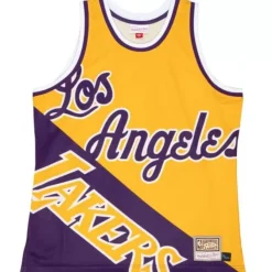 Mitchell & Ness T-Shirts & Tops-Big Face Fashion Tank 5.0 Los Angeles Lakers