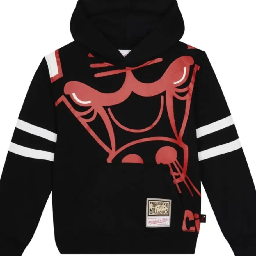 Mitchell & Ness Big Kids-Big Face Fleece Hoodie Chicago Bulls