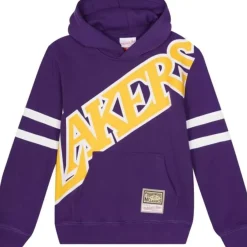 Mitchell & Ness Big Kids-Big Face Fleece Hoodie Los Angeles Lakers
