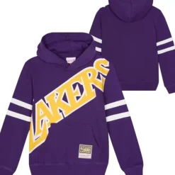 Mitchell & Ness Big Kids-Big Face Fleece Hoodie Los Angeles Lakers