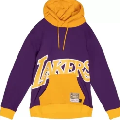 Mitchell & Ness Hoodies & Sweatshirts-Big Face Hoodie 5.0 Los Angeles Lakers