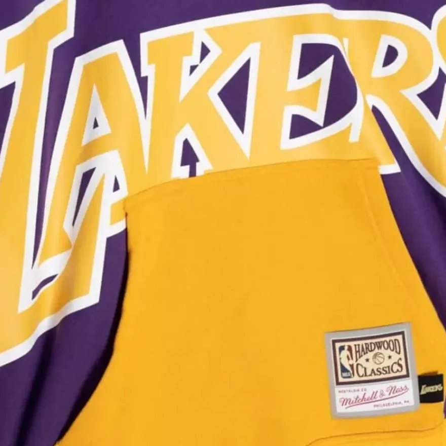 Mitchell & Ness Hoodies & Sweatshirts-Big Face Hoodie 5.0 Los Angeles Lakers