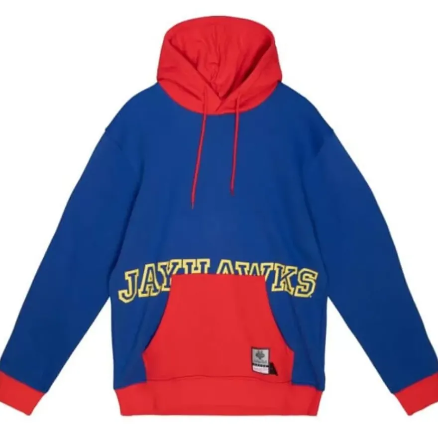 Mitchell & Ness Hoodies & Sweatshirts-Big Face Hoodie 5.0 University Of Kansas