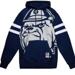 Mitchell & Ness Hoodies & Sweatshirts-Big Face Hoodie Georgetown University