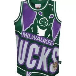 Mitchell & Ness Big Kids-Big Face Jersey Milwaukee Bucks