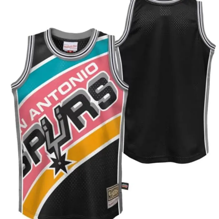Mitchell & Ness Big Kids-Big Face Jersey San Antonio Spurs