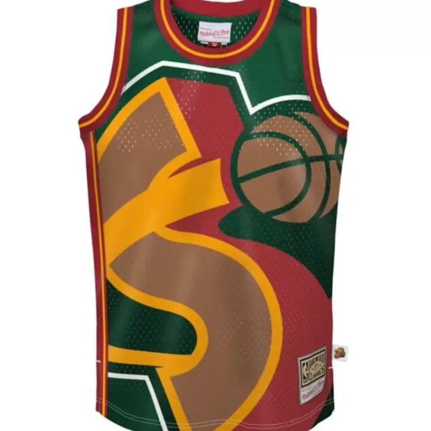 Mitchell & Ness Big Kids-Big Face Jersey Seattle Supersonics