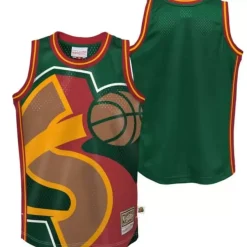 Mitchell & Ness Big Kids-Big Face Jersey Seattle Supersonics