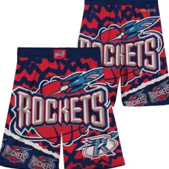 Mitchell & Ness Big Kids-Big Face Jumbotron Mesh Shorts Houston Rockets