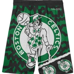 Mitchell & Ness Big Kids-Big Face Jumbotron Mesh Shorts Boston Celtics