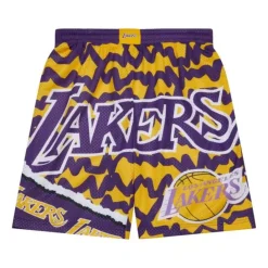 Mitchell & Ness Big Kids-Big Face Jumbotron Mesh Shorts Los Angeles Lakers