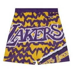 Mitchell & Ness Big Kids-Big Face Jumbotron Mesh Shorts Los Angeles Lakers