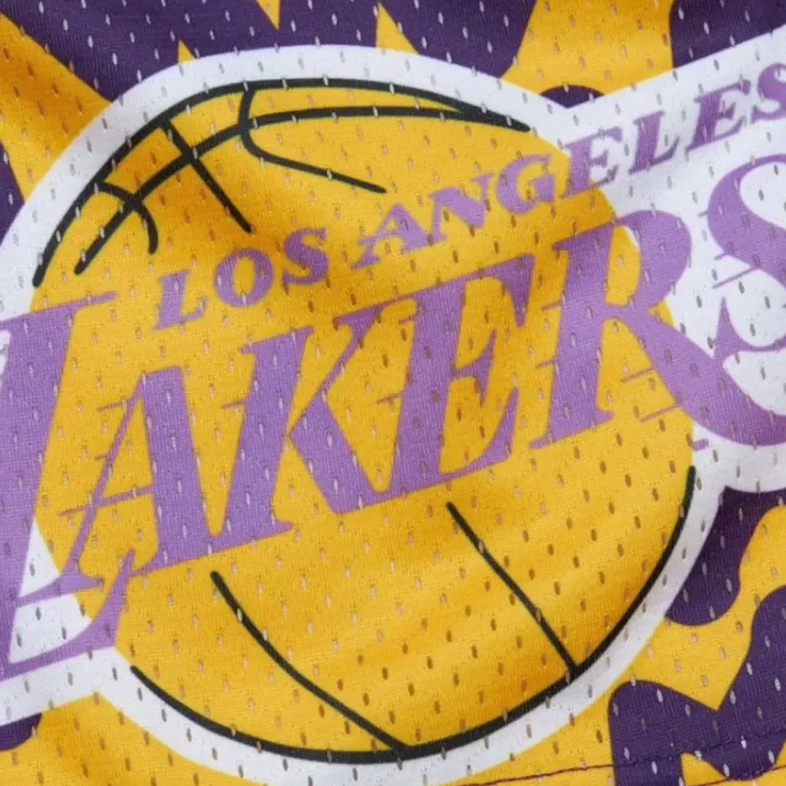 Mitchell & Ness Big Kids-Big Face Jumbotron Mesh Shorts Los Angeles Lakers
