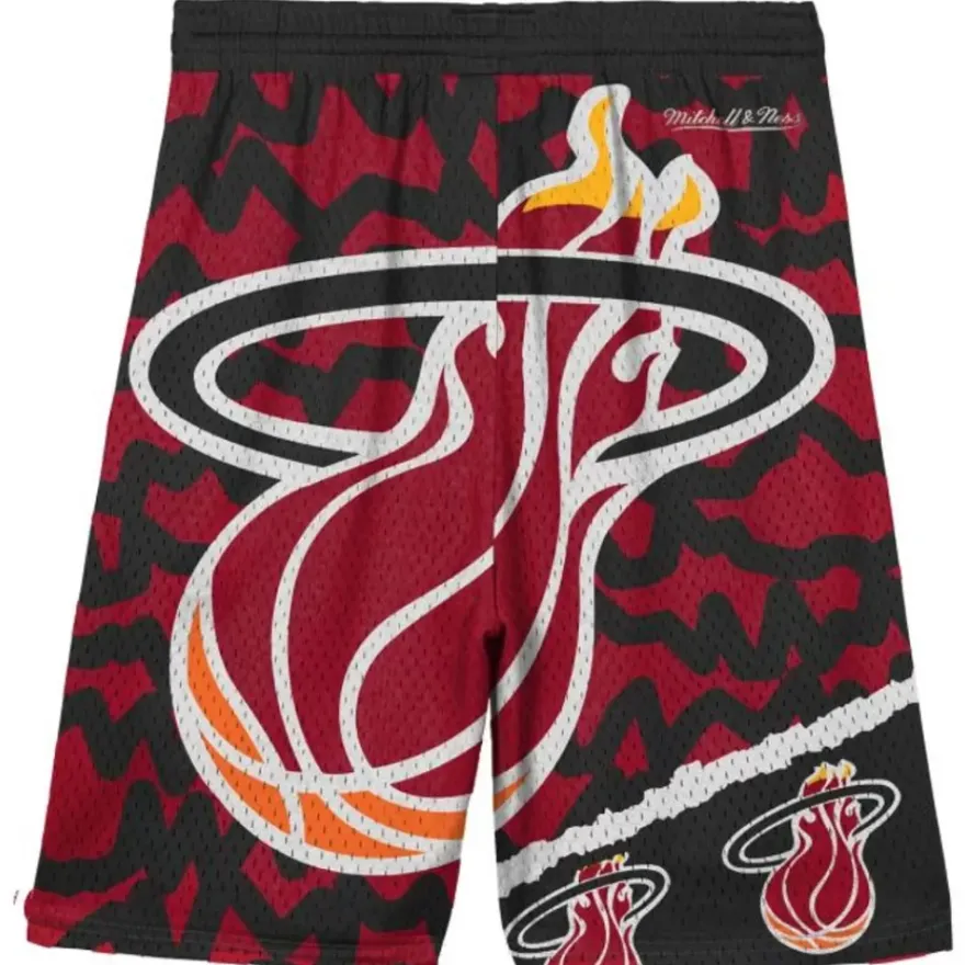Mitchell & Ness Big Kids-Big Face Jumbotron Mesh Shorts Miami Heat