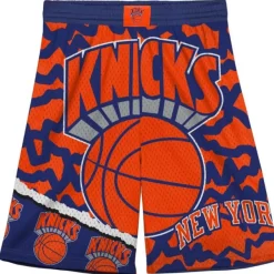 Mitchell & Ness Big Kids-Big Face Jumbotron Mesh Shorts New York Knicks