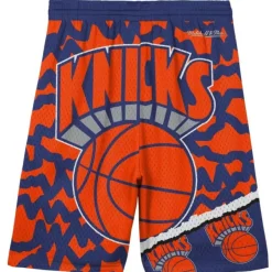 Mitchell & Ness Big Kids-Big Face Jumbotron Mesh Shorts New York Knicks