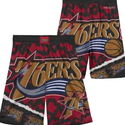 Mitchell & Ness Big Kids-Big Face Jumbotron Mesh Shorts Philadelphia 76Ers