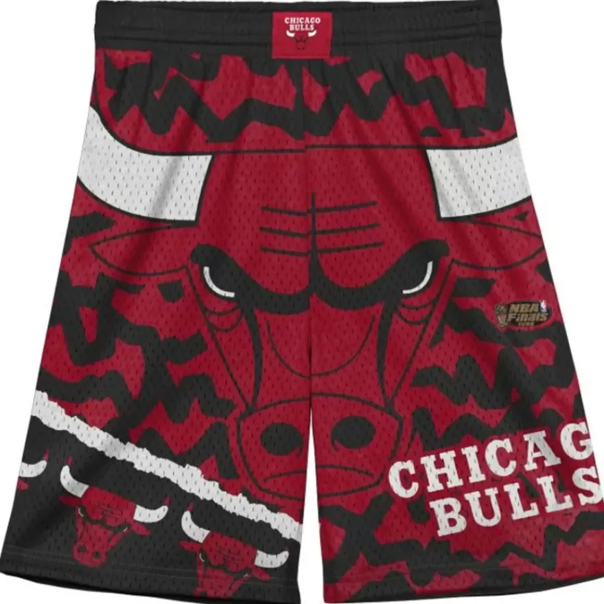 Mitchell & Ness Big Kids-Big Face Jumbotron Mesh Shorts Chicago Bulls