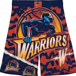 Mitchell & Ness Big Kids-Big Face Jumbotron Mesh Shorts Golden State Warriors