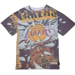 Mitchell & Ness T-Shirts & Tops-Big Face Ss Tee 6.0 Los Angeles Lakers