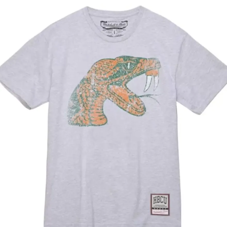 Mitchell & Ness T-Shirts & Tops-Big Logo Tee Florida A&M University